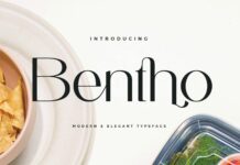 Bentho Font Poster 1