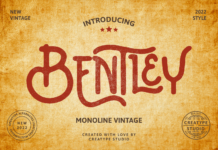 Bentley Font Bentley Font Poster 1