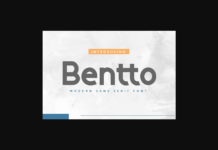 Bentto Font Poster 1