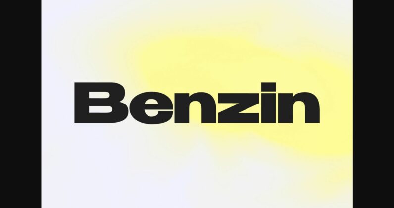 Benzin Font Poster 3