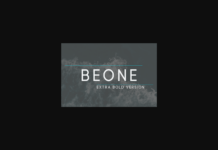 Beone Extra Bold Font Poster 1
