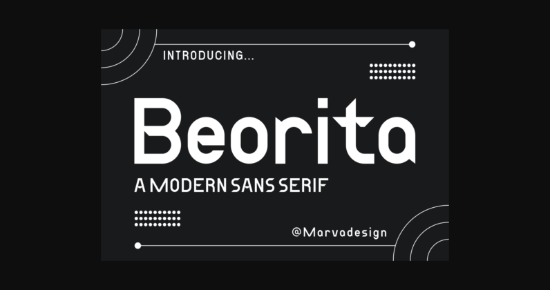 Beorita Font Poster 3