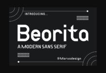 Beorita Font Poster 1