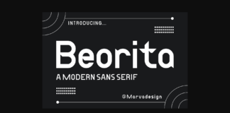 Beorita Font Poster 1