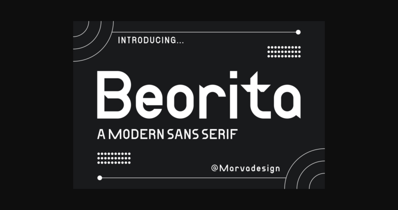 Beorita Font Poster 1