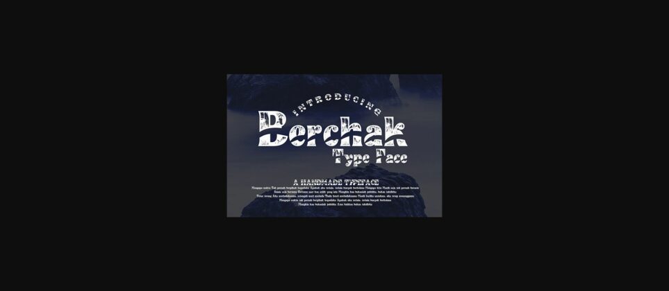 Berchak Font Poster 4