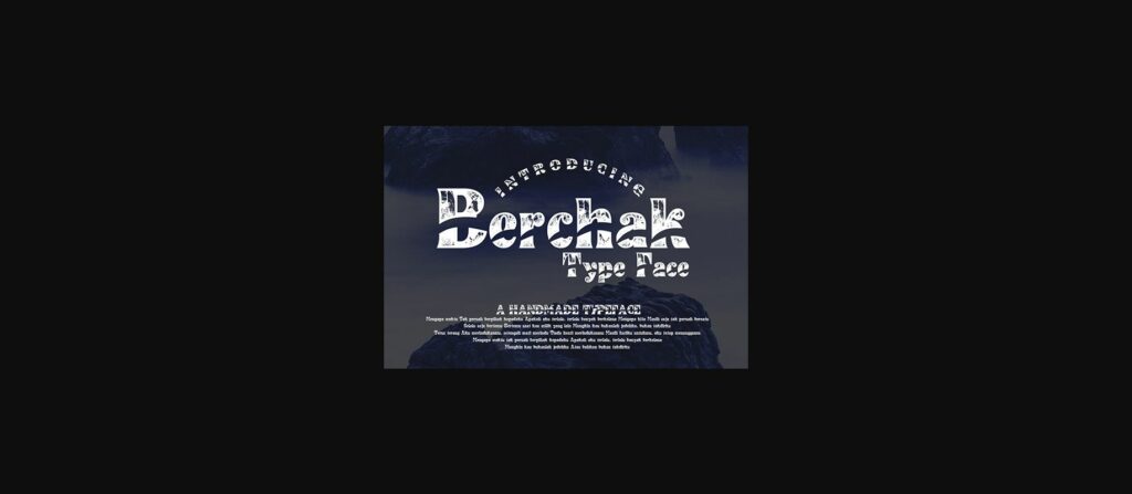 Berchak Font Poster 2