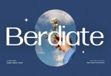 Berdiate Font Poster 1