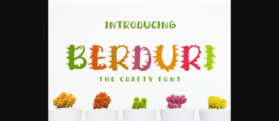 Berduri Font Poster 3