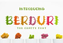 Berduri Font Poster 1