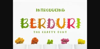 Berduri Font Poster 1