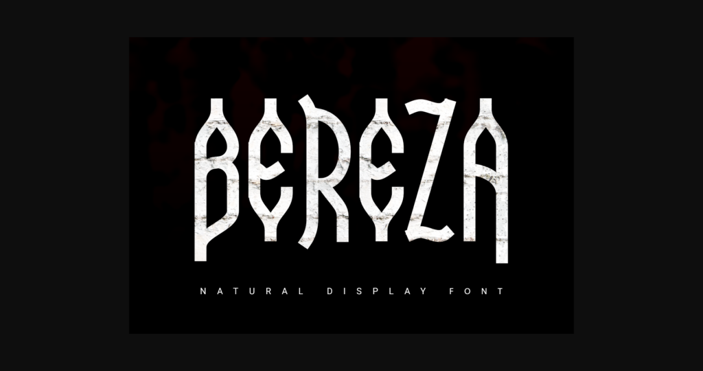 Bereza Font Poster 1