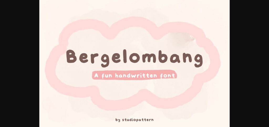 Bergelombang Font Poster 1