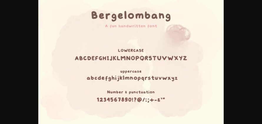 Bergelombang Font Poster 4