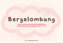 Bergelombang Font Poster 1