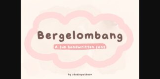 Bergelombang Font Poster 1