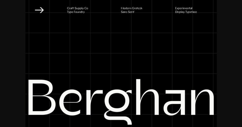 Berghan Font Poster 3