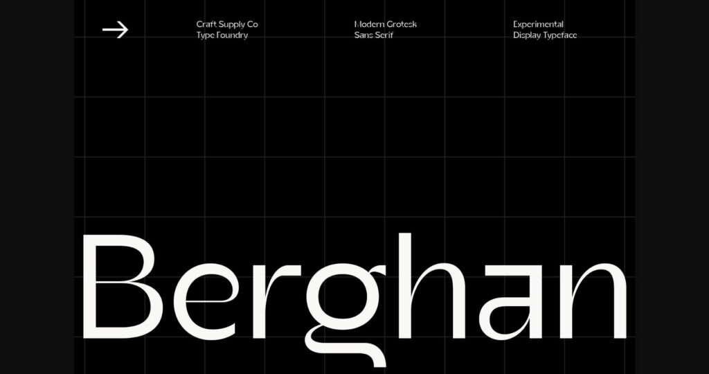 Berghan Font Poster 1