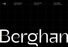 Berghan Font Poster 1