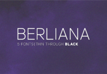 Berliana Family Font Poster 1
