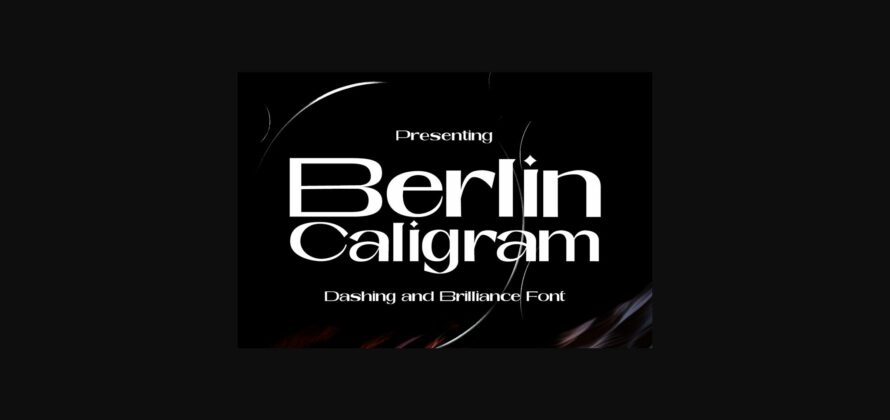 Berlin Caligram Font Poster 3