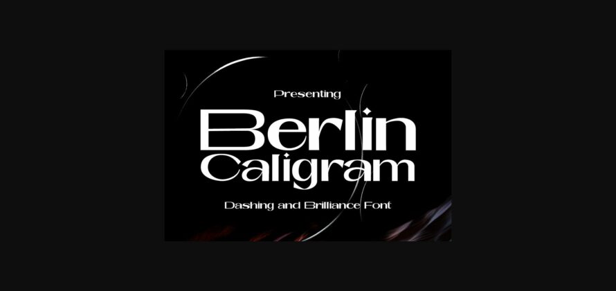 Berlin Caligram Font Poster 1