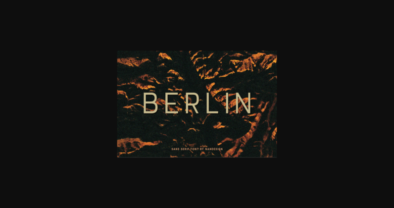 Berlin Font Poster 3