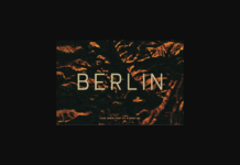 Berlin Font Poster 1