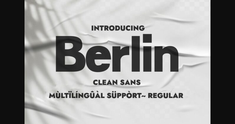 Berlin Font Poster 3