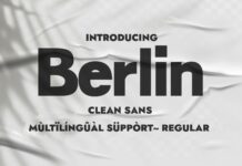 Berlin Font Poster 1