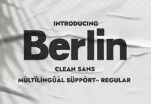Berlin Font Poster 1