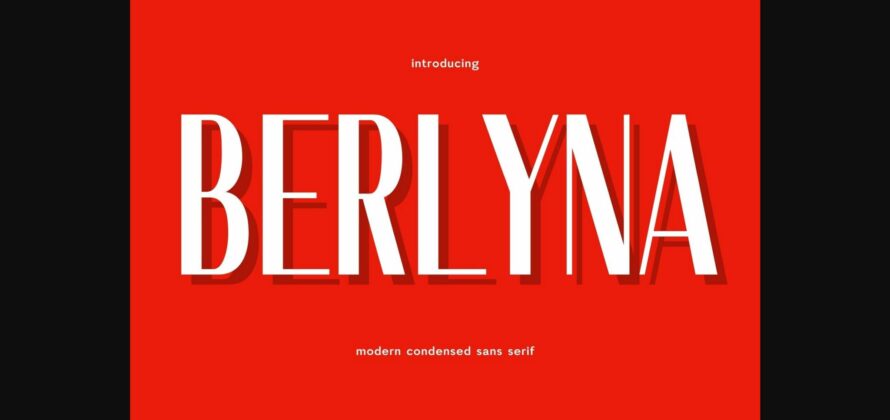 Berlyna Font Poster 3