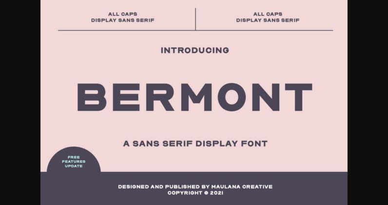 Bermont Font Poster 3