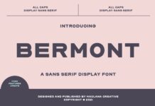 Bermont Font Poster 1