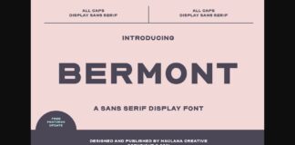 Bermont Font Poster 1