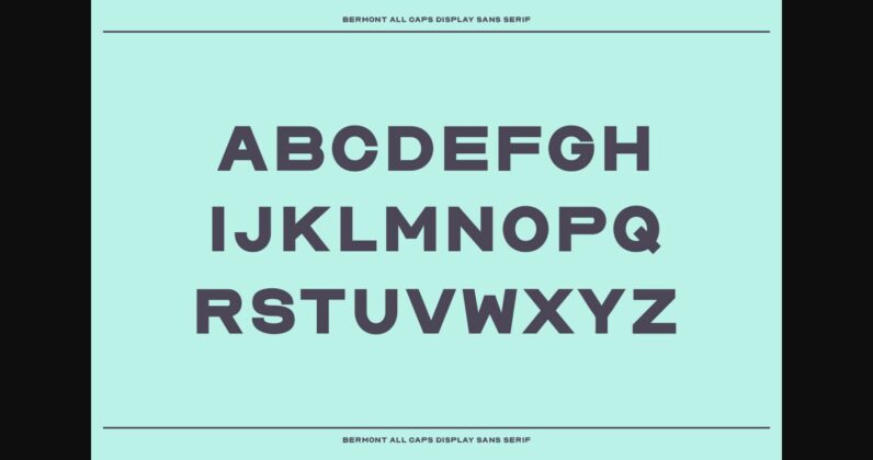 Bermont Font Poster 9