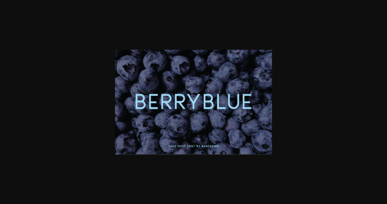 Berryblue Font Poster 3