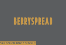 Berryspread Font Poster 1