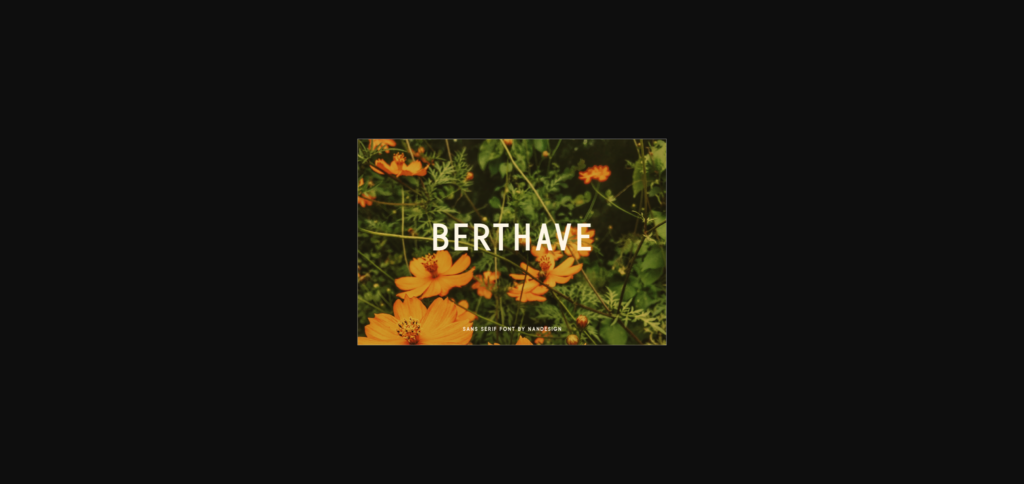 Berthave Font Poster 3