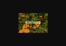 Berthave Font Poster 1