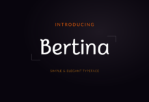 Bertina Font Poster 1