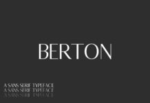 Berton Family Font Poster 1