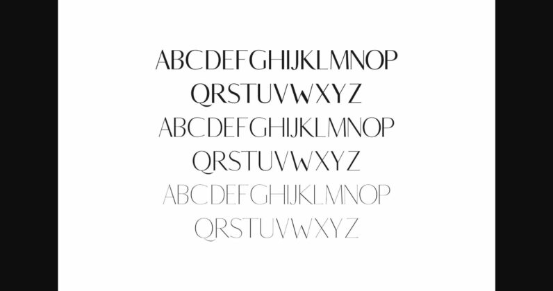 Berton Family Font Poster 4