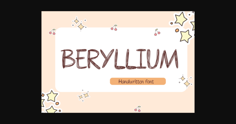 Beryllium Font Poster 3