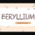 Beryllium Font