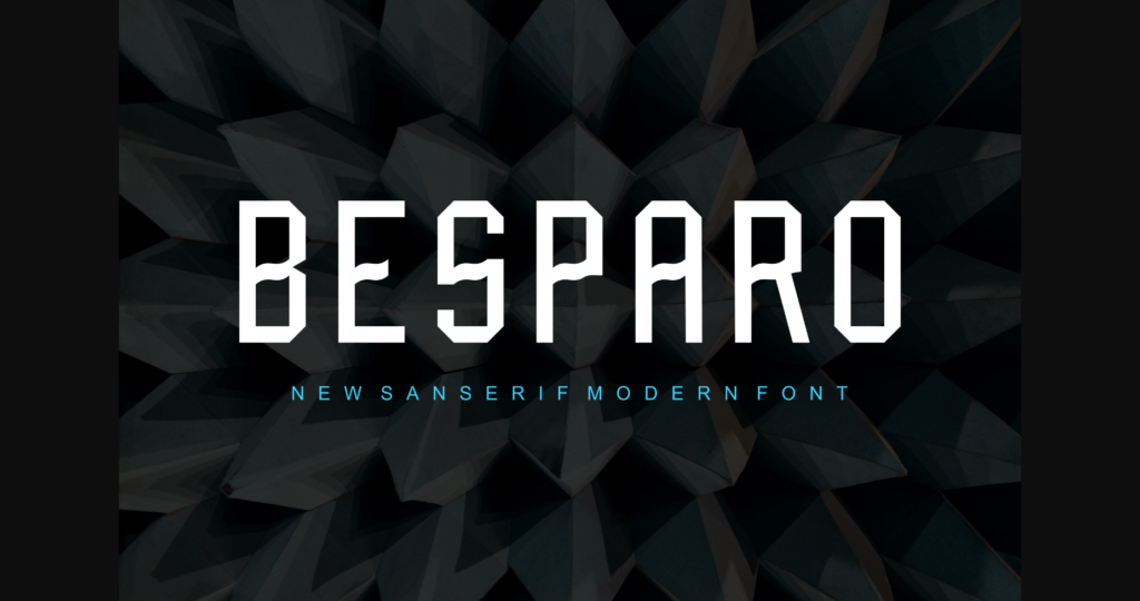 Besparo Font Poster 3