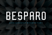 Besparo Font Poster 1