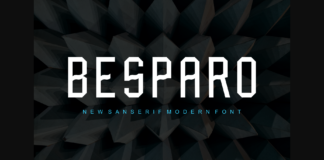 Besparo Font Poster 1