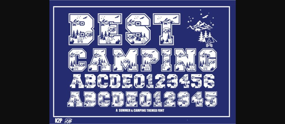 Best Camping Font Poster 3