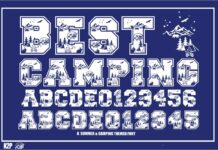Best Camping Font Poster 1